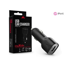 Maxlife MXCC-01 10W USB autós töltő adapter - fekete