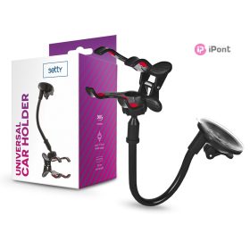   Setty 13485 autós tartó műszerfalra/szélvédőre - fekete