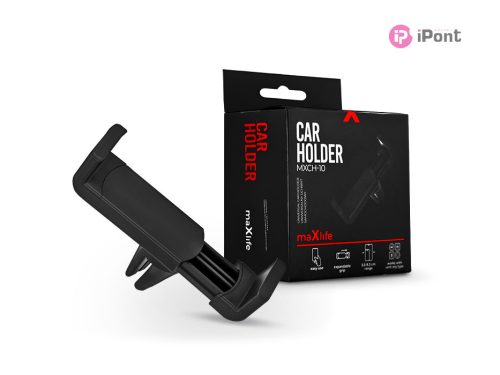 Maxlife univerzális szellőzőrácsba illeszthető autós tartó - Maxlife MXCH-10 Car Holder - fekete