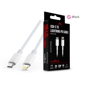   Maxlife MXUC-05 20W PD Type-C/Lightning adat- és töltőkábel 2m - fehér