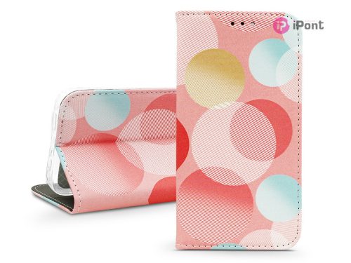 Smart Trendy Book Flip bőrtok - Apple iPhone 14 Pro - pastel circual