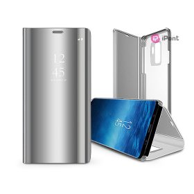   Haffner Smart Clear View Flip oldalra nyíló tok - Samsung SM-S911 Galaxy S23 - ezüst