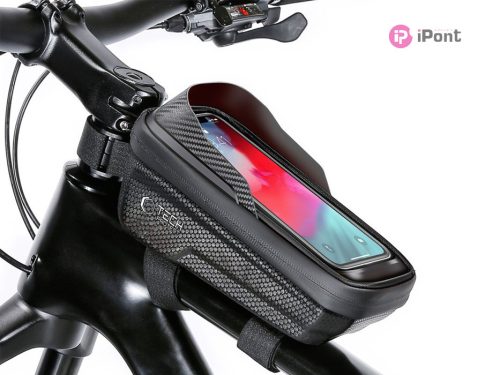 Tech-Protect V2 Bike Mount M Size por- és cseppálló telefontartó táska kerékpárra - fekete