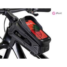   Tech-Protect V2 Bike Mount L Size por- és cseppálló telefontartó táska kerékpárra - fekete
