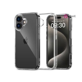   Tech-Protect FlexAir Hybrid szilikon tok - Apple iPhone 16 - átlátszó