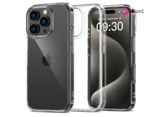 Tech-Protect FlexAir Hybrid szilikon tok - Apple iPhone 16 Pro - átlátszó