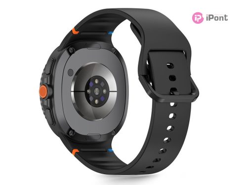 Tech-Protect - Samsung Galaxy Watch 8 / Classic szilikon szíj (40/44/46 mm) - fekete