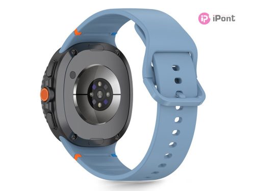 Tech-Protect - Samsung Galaxy Watch 8 / Classic szilikon szíj (40/44/46 mm) - világos kék