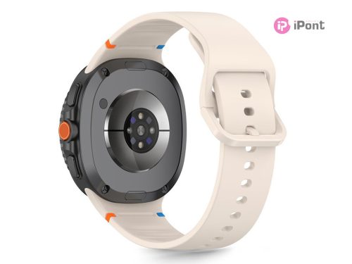 Tech-Protect - Samsung Galaxy Watch 8 / Classic szilikon szíj (40/44/46 mm) - starlight