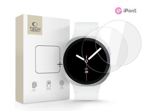 Tech-Protect Glass Fit+ üvegfólia - Samsung Galaxy Watch 8 (40mm) - 2 db/cs - átlátszó