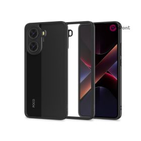   Tech-Protect Magmat szilikon tok - Xiaomi Poco X7 Pro 5G - fekete/átlátszó