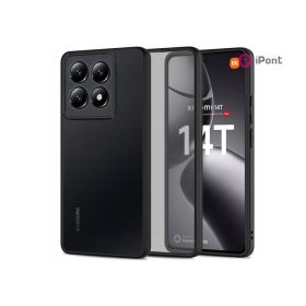   Tech-Protect Magmat szilikon tok - Xiaomi 14T - fekete/átlátszó