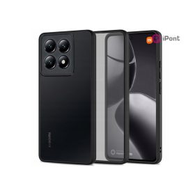   Tech-Protect Magmat szilikon tok - Xiaomi 14T Pro - fekete/átlátszó