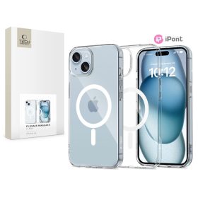   Tech-Protect FlexAir MagSafe szilikon tok - Apple iPhone 15 - átlátszó