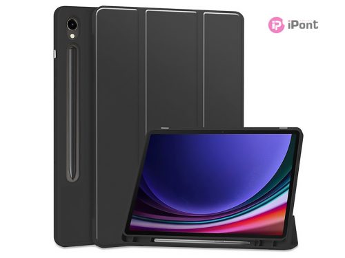 Samsung X710/X716B Galaxy Tab S9 11.0 tablet tok (Smart Case) on/off funkcióval,Pencil tartóval - Tech-Protect - fekete (ECO csomagolás)