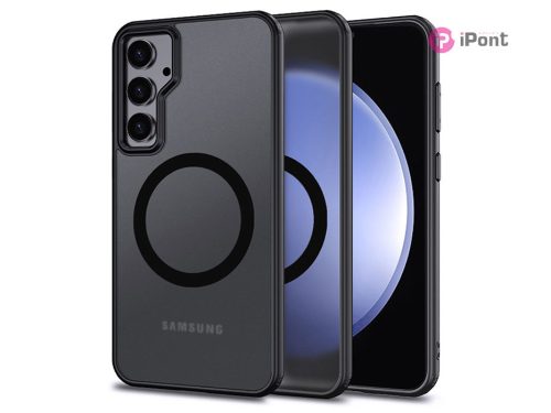 Samsung SM-S711 Galaxy S23 FE szilikon hátlap - Tech-Protect Magmat Magsafe -   fekete/átlátszó