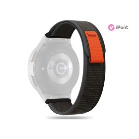   Tech-Protect - Galaxy Watch 4/5/5 Pro/6/7/FE nylon sportszíj - 40/42/43/44/45/46/47mm - fekete - ECO