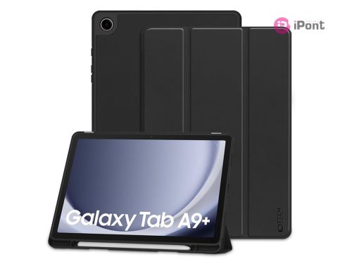Samsung X210/X215/X216 Galaxy Tab A9+ 11.0 tablet tok (Smart Case) on/off       funkcióval, Pencil tartóval - Tech-Protect - fekete (ECO csomagolás)
