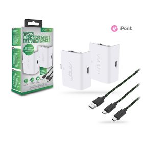   Venom VS2872 Xbox Series S/X&One fehér akkucsomag (2 db) + 3 méter töltőkábel