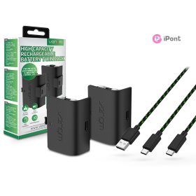   Venom VS2883 Xbox Series S/X&One fekete magas kapacítású (1100mAh) akkucsomag (2 db)+3m töltőkábel