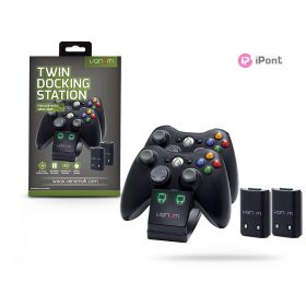   Venom VS2891 Xbox 360 fekete dupla töltőállomás + 2db akkumulátor