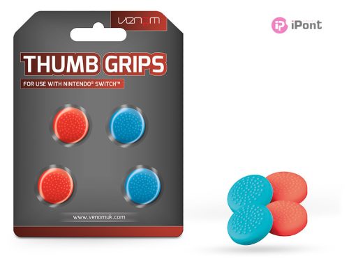 Venom VS4918 Thumb Grips (4x) Nintendo Switch-hez - piros és kék